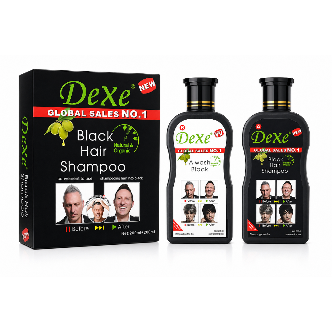 Dexe Black Hair Shampoo (200ml + 200ml)