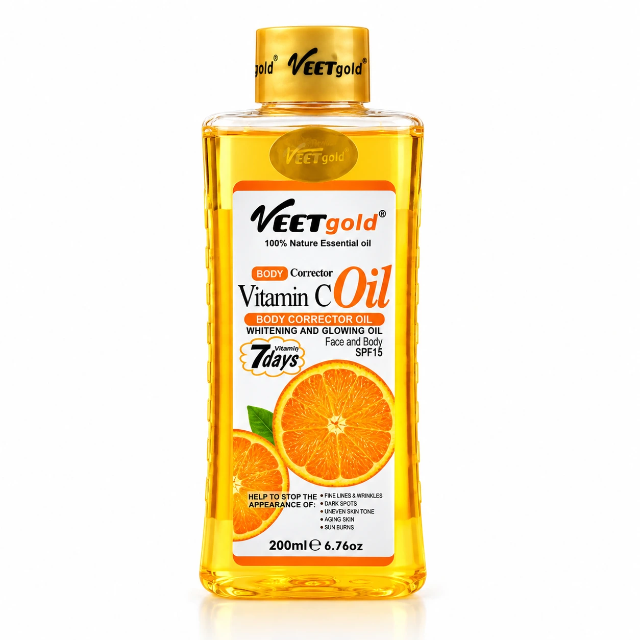 Veetgold Vitamin C Body Corrector Oil – Face & Body SPF 15- 200ml