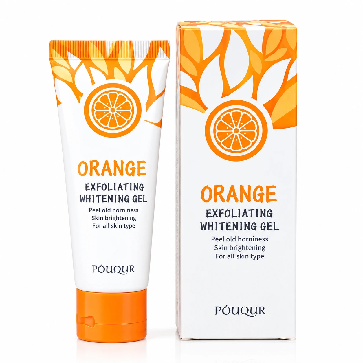 PóuQuR Orange Exfoliating Whitening Gel – Skin Brightening & Dead Skin Removal